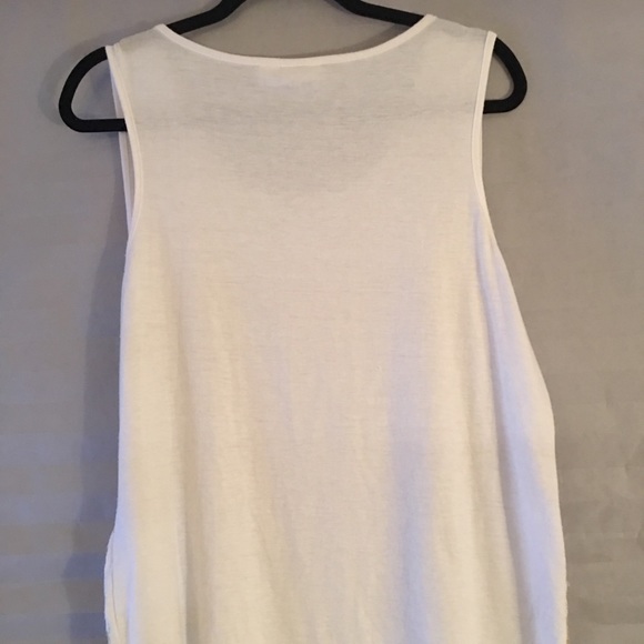 CATO Tank Top White with Gold and Sequins Sz XL - Picture 4 of 6